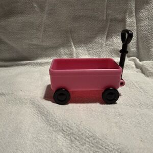Miniature Pink Wagon Accessory Toy No Figure Mini